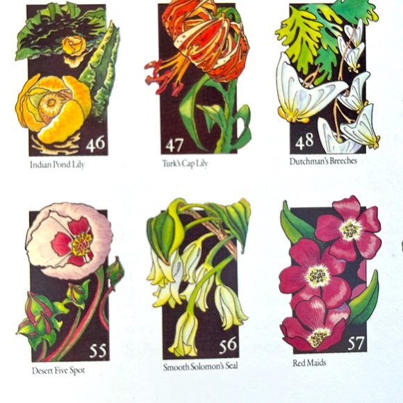 USPS Wildflowers A Collection Of U.S. Commemorative Stamps Hardcover Book - Picture 5 of 16